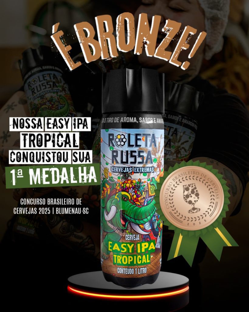 Easy IPA Tropical – Bronze Concurso Brasileiro de Cervejas 2025 – Balneário Camboriú
