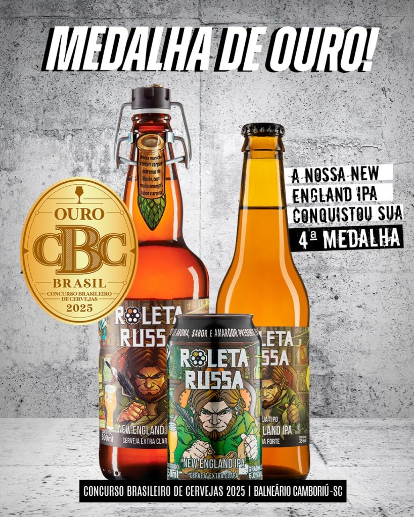 New England IPA – Ouro Concurso Brasileiro de Cervejas 2025 – Balneário Camboriú